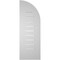 Ekena Millwork Quarter Round Top Left Surface Mount PVC Gable Vent w/ 3-1/2"W x 1"P Standard Frame, 12"W x 34"H GVPQL12X3401SF - alternate 2